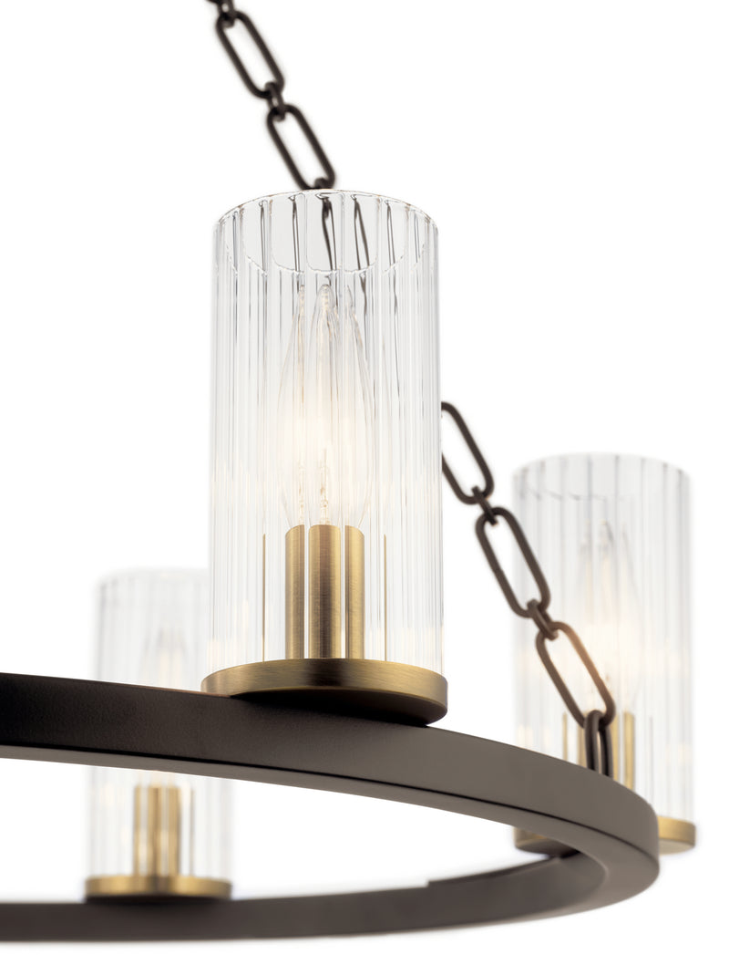 Kichler 52107OZ Six Light Chandelier, Olde Bronze (3)