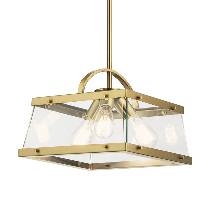 Kichler 52125BNB Darton Three Light Pendant/Semi Flush Mount, Brushed Natural Brass Alternate Image 2.jpg