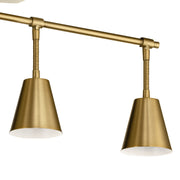 Kichler 52129BNB Four Light Rail Light, Brushed Natural Brass (3)