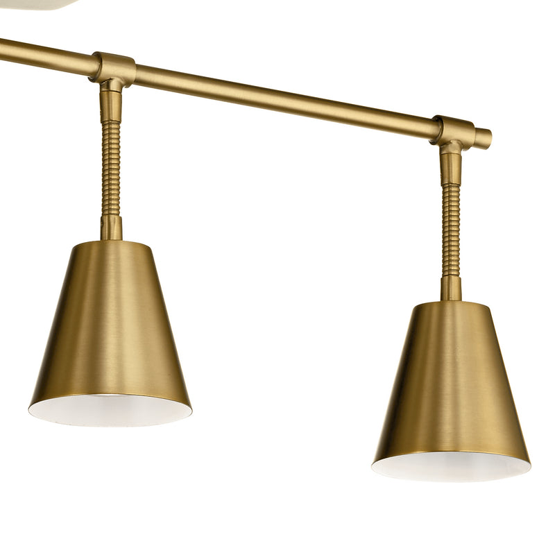 Kichler 52129BNB Four Light Rail Light, Brushed Natural Brass (3)