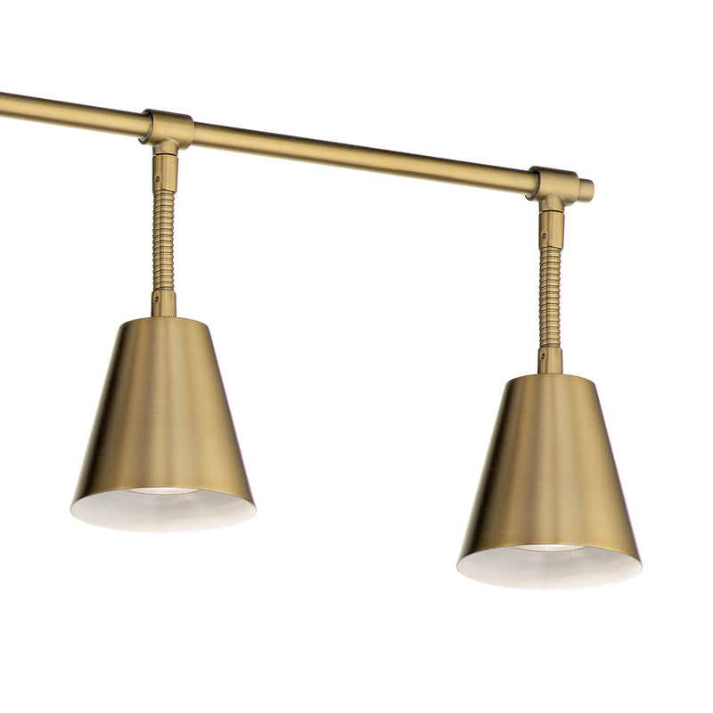 Kichler 52130BNB Six Light Rail Light, Brushed Natural Brass (3)