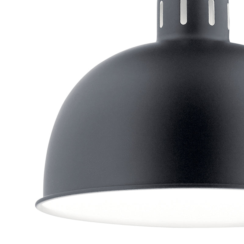 Kichler 52152BK One Light Pendant, Black (3)