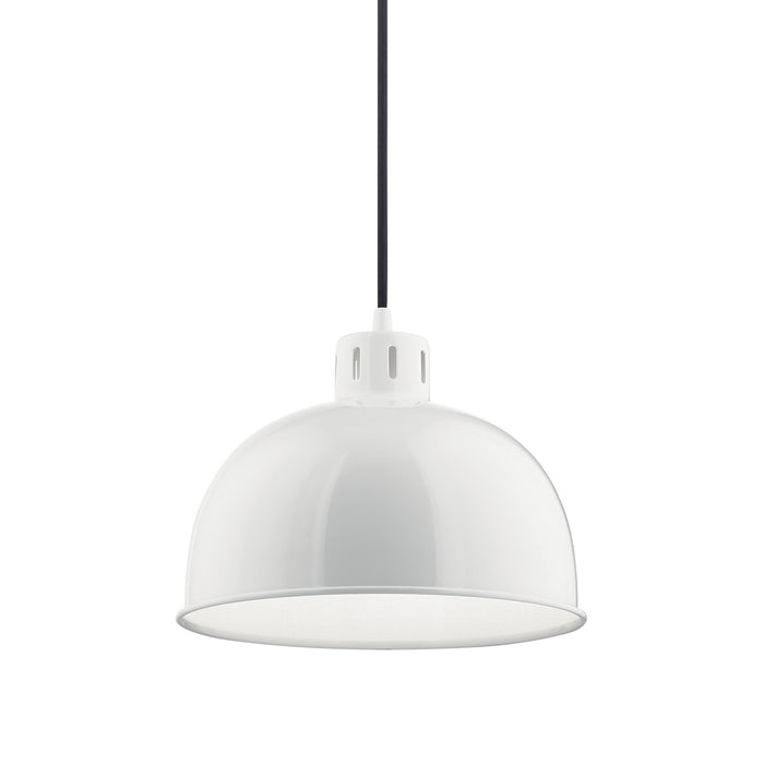 Kichler 52152WH Zailey One Light Pendant, White Alternate Image.jpg