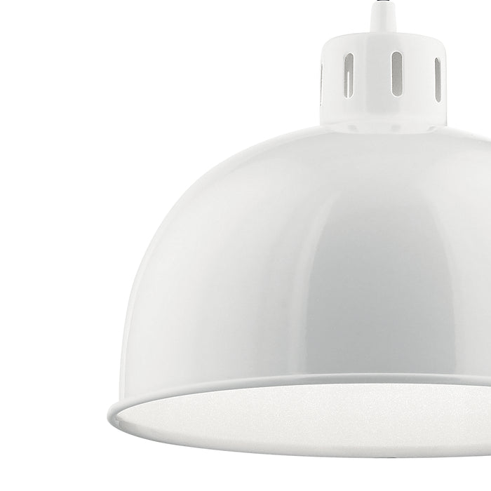 Kichler 52152WH Zailey One Light Pendant, White Alternate Image 2.jpg