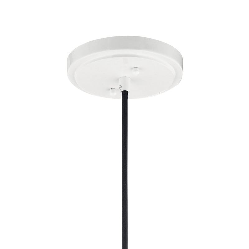 Kichler 52152WH One Light Pendant, White (4)