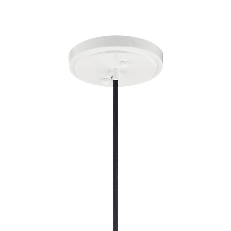 Kichler 52153WH One Light Pendant, White (4)