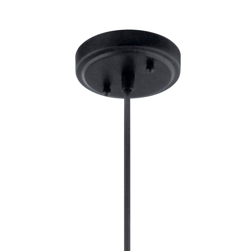 Kichler 52176BK One Light Pendant, Black (4)