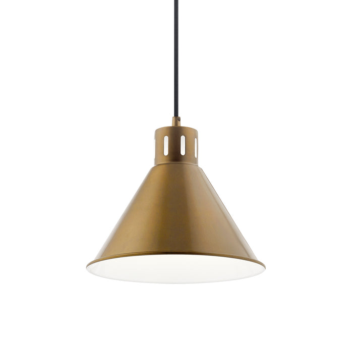 Kichler 52176NBR One Light Pendant, Natural Brass (2)