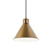 Kichler 52176NBR One Light Pendant, Natural Brass (2)
