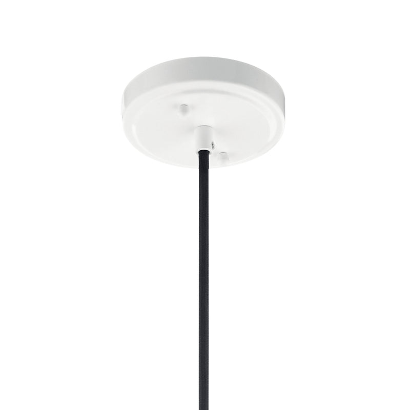 Kichler 52176WH One Light Pendant, White (4)