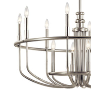 Kichler 52305NI 12 Light Chandelier, Brushed Nickel (3)