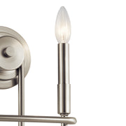 Kichler 52308NI Two Light Wall Sconce, Brushed Nickel (2)
