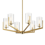 Kichler 52314BNB Six Light Chandelier, Brushed Natural Brass (2)