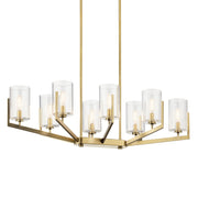 Kichler 52315BNB Eight Light Chandelier, Brushed Natural Brass (2)