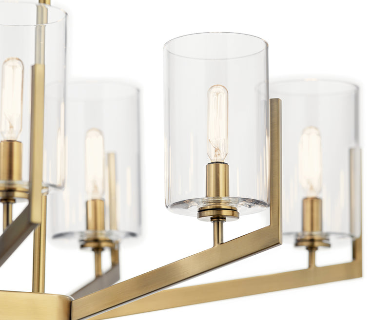 Kichler 52315BNB Eight Light Chandelier, Brushed Natural Brass (3)