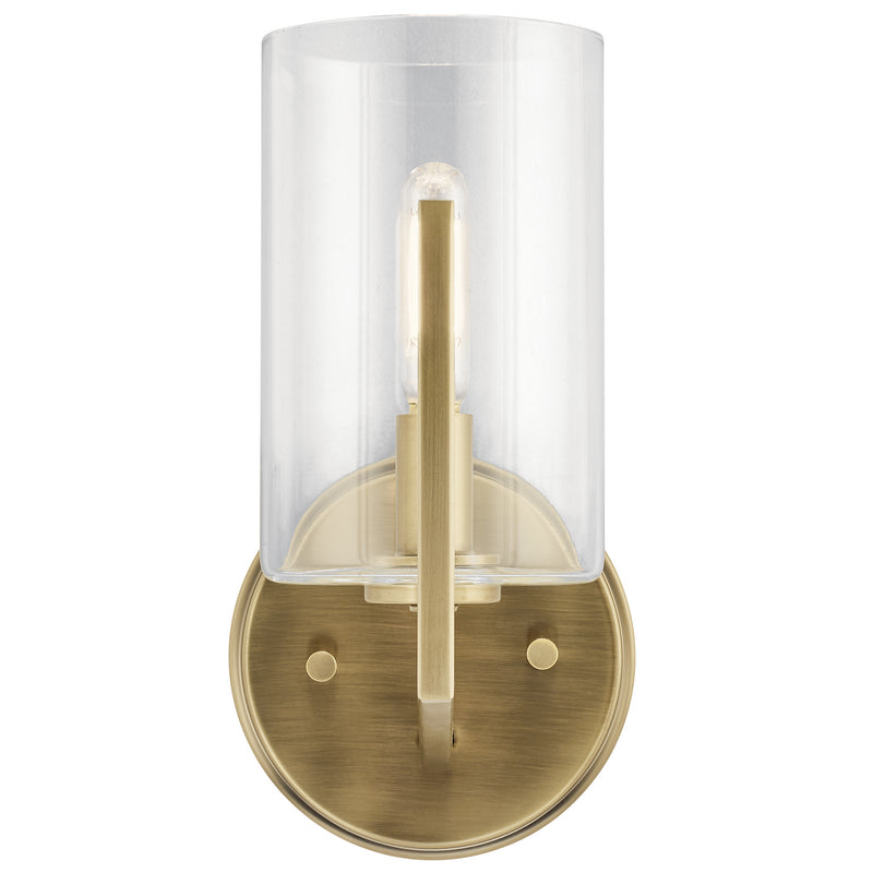 Kichler 52316BNB One Light Wall Sconce, Brushed Natural Brass (3)