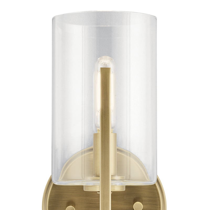 Kichler 52316BNB One Light Wall Sconce, Brushed Natural Brass (4)