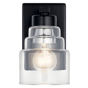 Kichler 55010BK One Light Wall Sconce, Black (3)