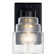Kichler 55010BK One Light Wall Sconce, Black (4)
