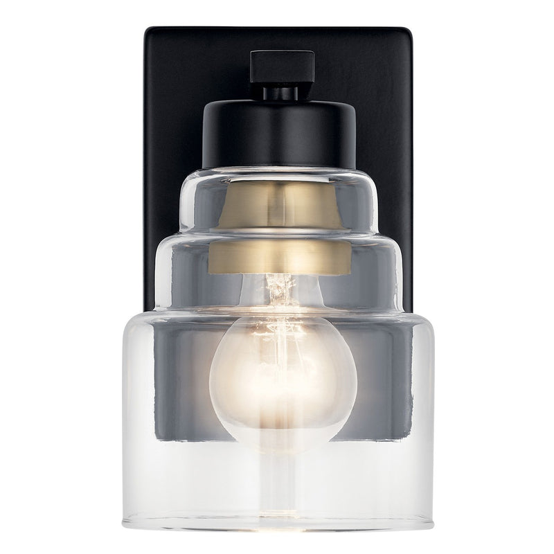 Kichler 55010BK One Light Wall Sconce, Black (4)