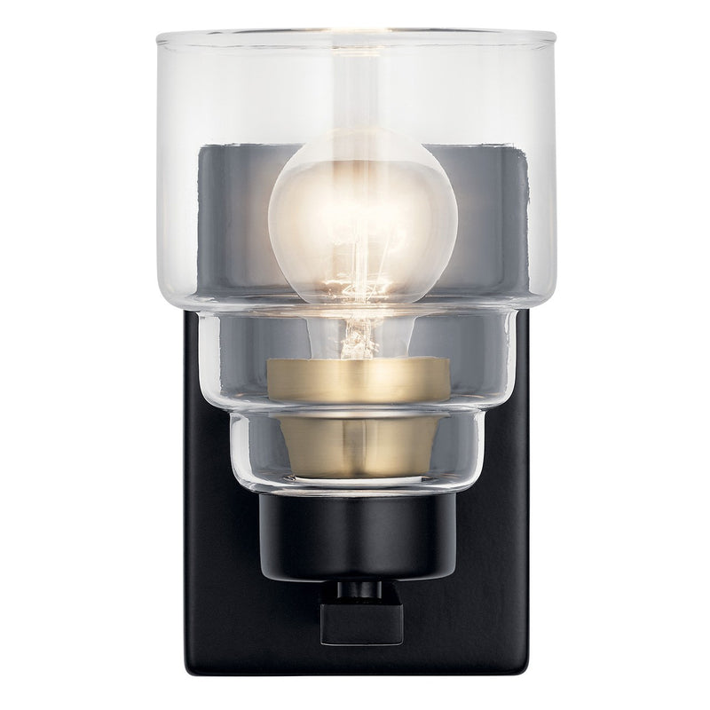Kichler 55010BK One Light Wall Sconce, Black (5)