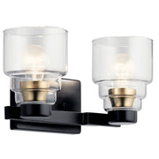 Kichler 55011BK Two Light Bath, Black (2)