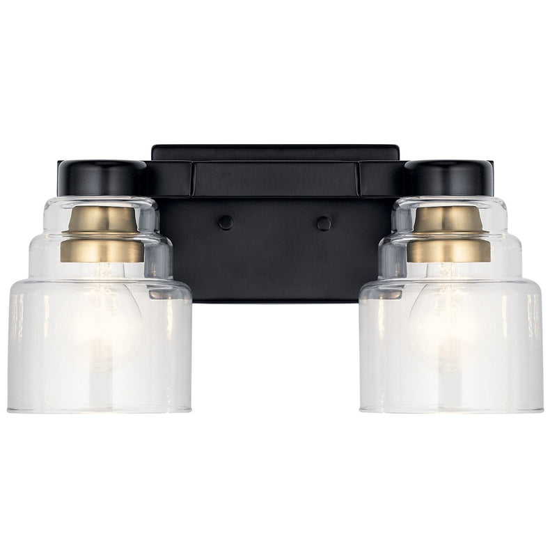 Kichler 55011BK Two Light Bath, Black (4)