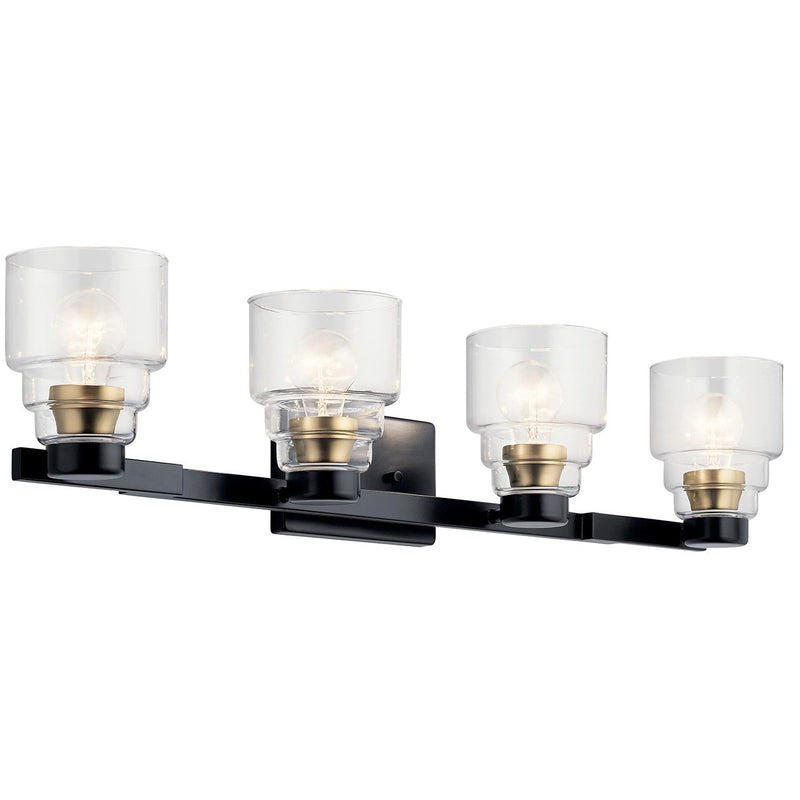Kichler 55013BK Four Light Bath, Black (2)