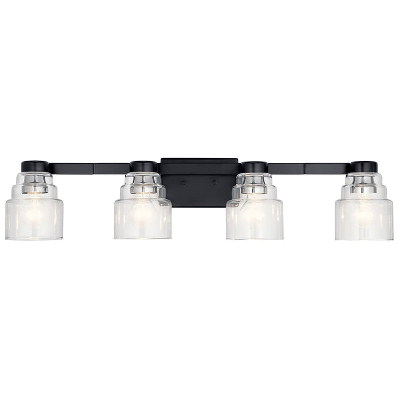 Kichler 55013BK Four Light Bath, Black (3)