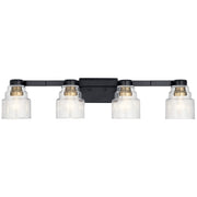 Kichler 55013BK Four Light Bath, Black (4)