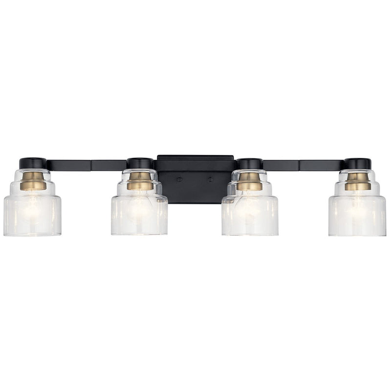 Kichler 55013BK Four Light Bath, Black (4)