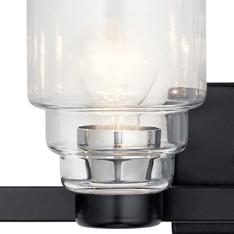 Kichler 55013BK Four Light Bath, Black (5)