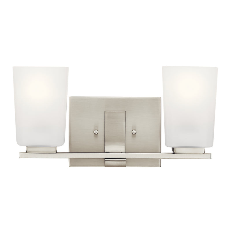 Kichler 55016NI Two Light Bath, Brushed Nickel (2)