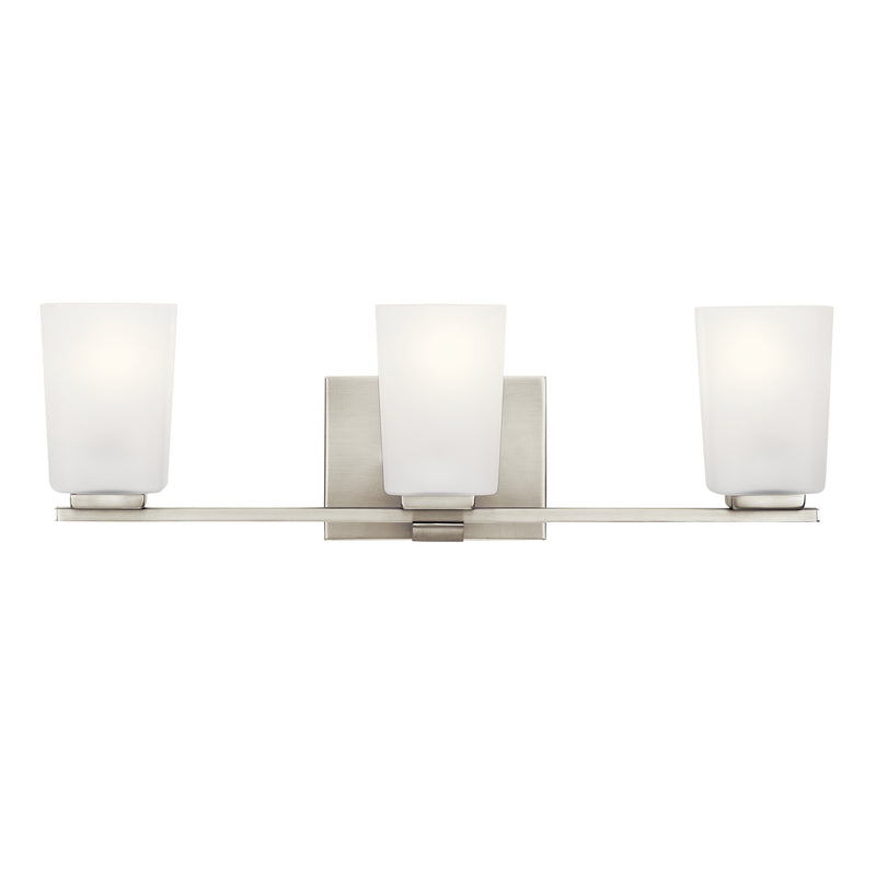 Kichler 55017NI Three Light Bath, Brushed Nickel (2)