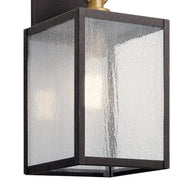 Kichler 59005WZC One Light Outdoor Wall Mount, Weathered Zinc (2)