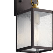 Kichler 59006WZC One Light Outdoor Wall Mount, Weathered Zinc (2)