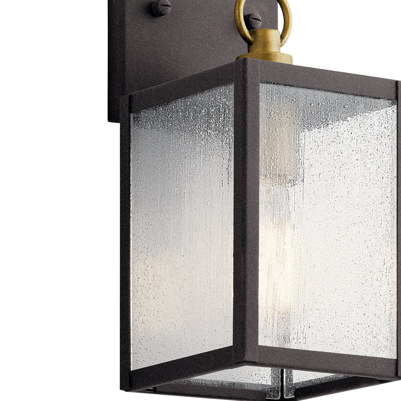 Kichler 59006WZC One Light Outdoor Wall Mount, Weathered Zinc (2)