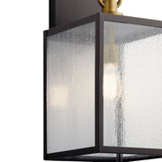 Kichler 59007WZC One Light Outdoor Wall Mount, Weathered Zinc (2)