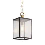 Kichler 59008WZC One Light Outdoor Pendant/Semi Flush, Weathered Zinc (2)
