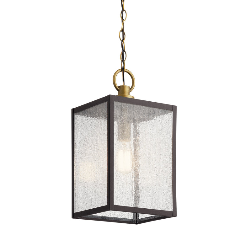 Kichler 59008WZC One Light Outdoor Pendant/Semi Flush, Weathered Zinc (2)