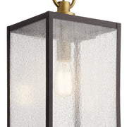 Kichler 59008WZC One Light Outdoor Pendant/Semi Flush, Weathered Zinc (3)