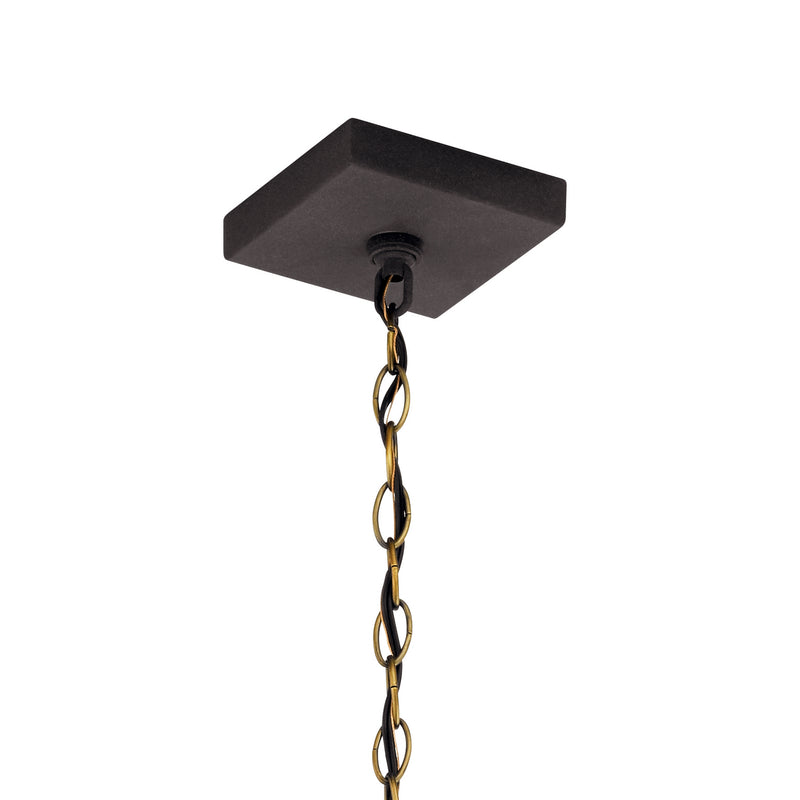 Kichler 59008WZC One Light Outdoor Pendant/Semi Flush, Weathered Zinc (4)