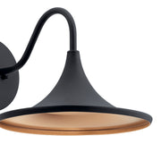 Kichler 59028BKTLED LED Outdoor Wall Mount, Textured Black (2)