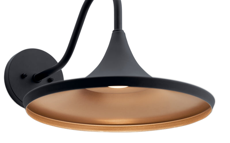Kichler 59029BKTLED LED Outdoor Wall Mount, Textured Black (3)