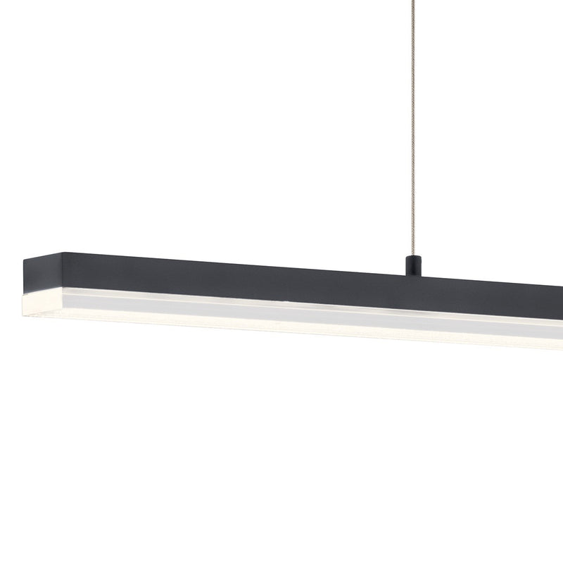 Kichler 83593MBK LED Linear Chandelier, Matte Black (3)