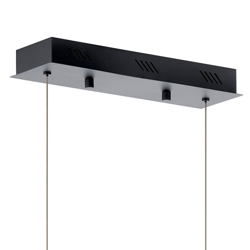 Kichler 83593MBK LED Linear Chandelier, Matte Black (4)