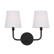 Capital Lighting 119321MB-674 Dawson Two Light Vanity, Matte Black Alternate Image 2.jpg