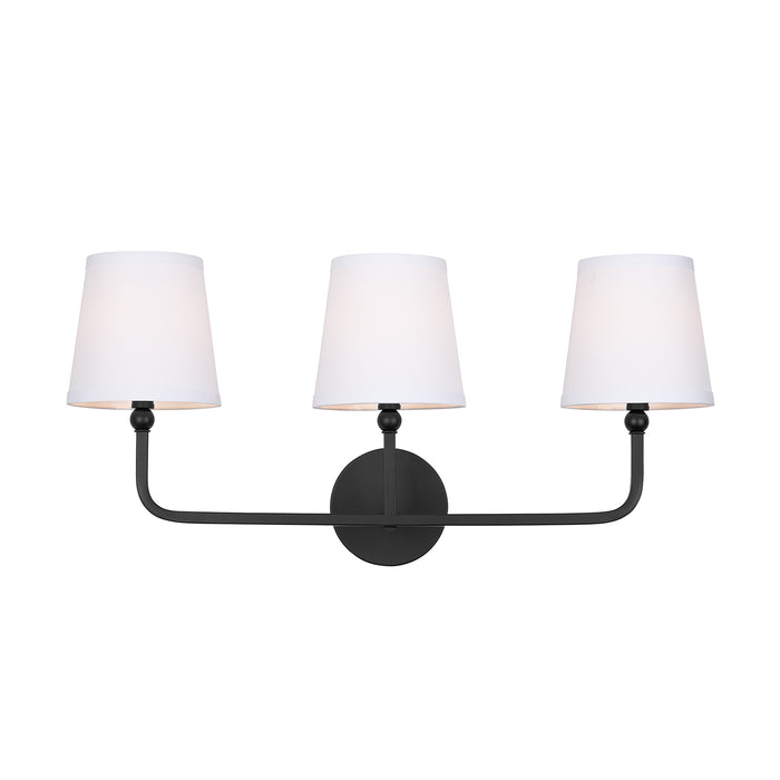 Capital Lighting 119331MB-674 Dawson Three Light Vanity, Matte Black Alternate Image 2.jpg