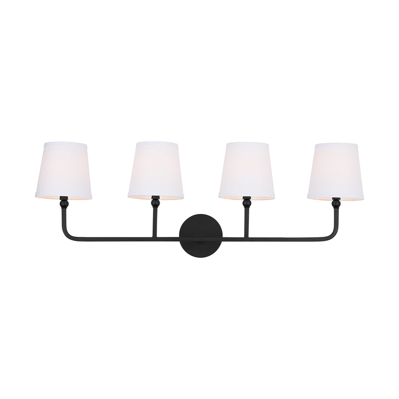 Capital Lighting 119341MB-674 Dawson Four Light Vanity, Matte Black Alternate Image.jpg