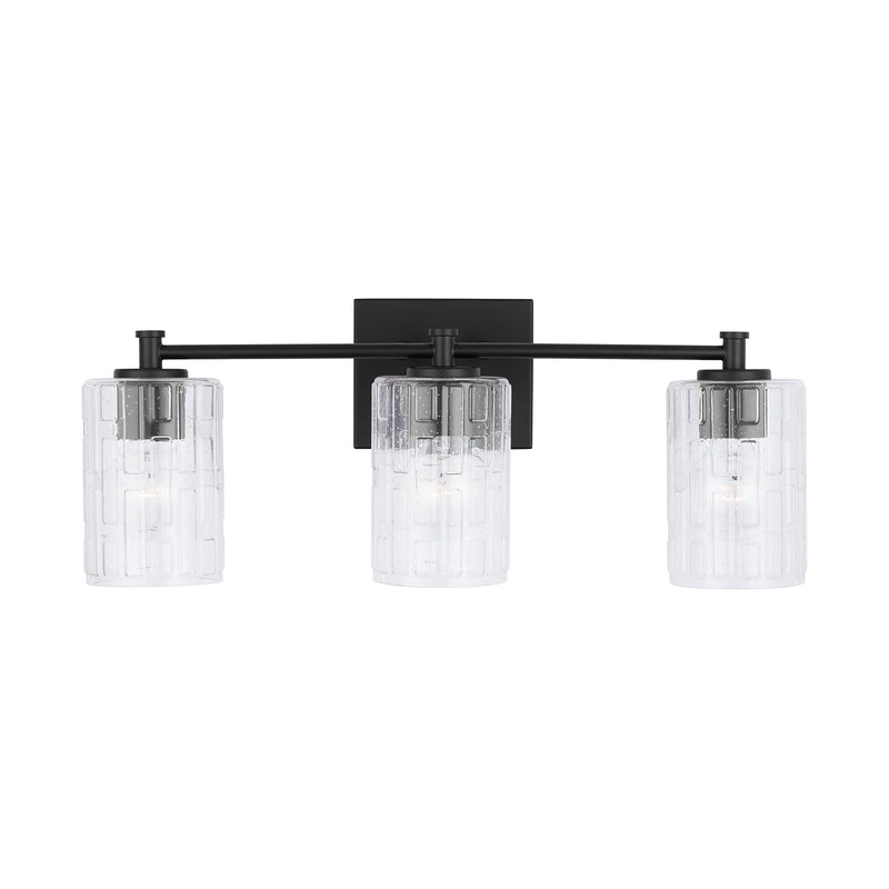 Capital Lighting 138331MB-491 Emerson Three Light Vanity, Matte Black Alternate Image 2.jpg